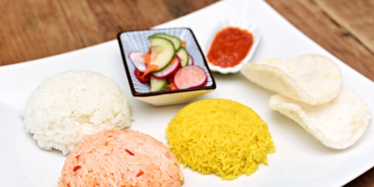 Indonéské degustační menu i speciální Rijsttafel aneb rýžový stůl pro 4 osoby