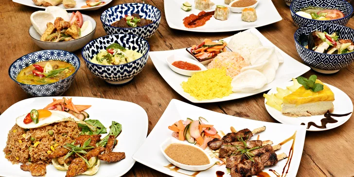 Indonéské degustační menu i speciální Rijsttafel aneb rýžový stůl pro 4 osoby