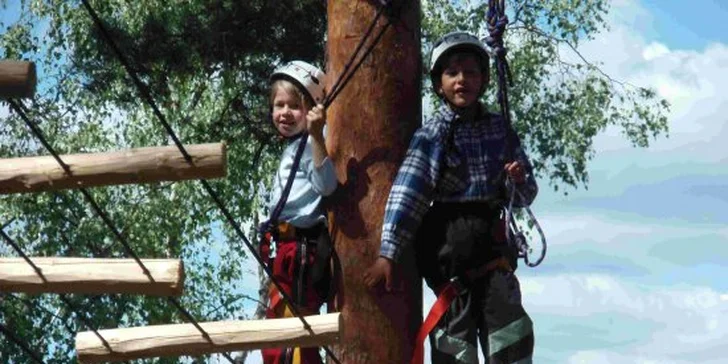 90minutové vstupy do lanových parků
