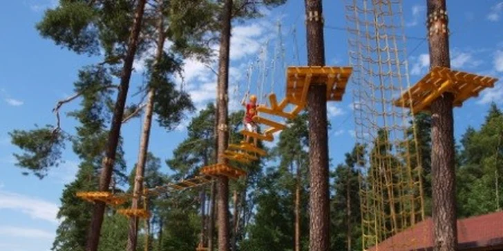 90minutové vstupy do lanových parků