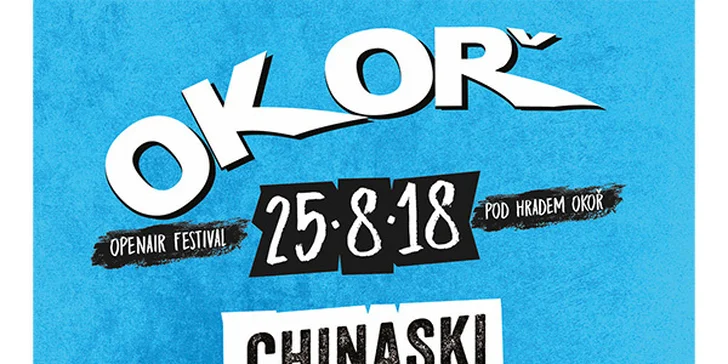 Vstup na Okoř 2018: Tomáš Klus, Chinaski, Michal Hrůza a další hvězdy