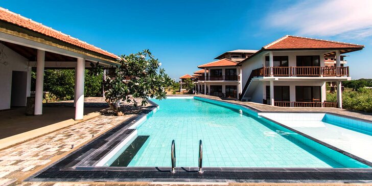 Plážový resort na Srí Lance: apartmány u moře, bazén, snídaně, český delegát