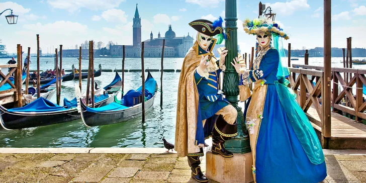 1 nebo 2 noci v Itálii: doprava, snídaně, karneval v Benátkách, Verona i Padova