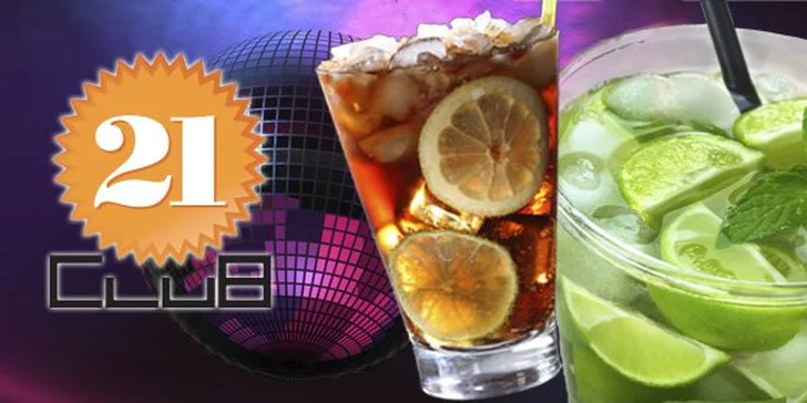 89 Kč za TŘI míchané drinky Cuba Libre nebo Mojito v legendárním Clubu 21. Zábava s přáteli a výbornými koktejly se slevou 67 %.