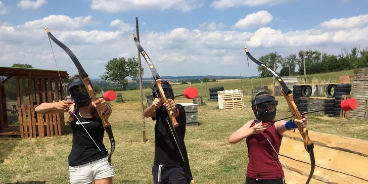 Staňte se lučištníkem: akční archery game vč. zapůjčení komplet vybavení