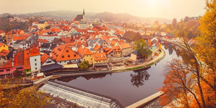 Romantický podzimní pobyt v Českém Krumlově se snídaní a láhví sektu