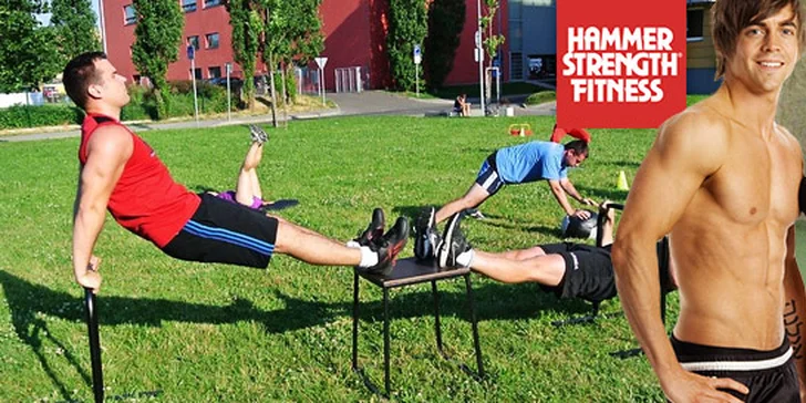 Sílu tělu: Skupinové lekce Hammer Strength včetně venkovního funkčního tréninku