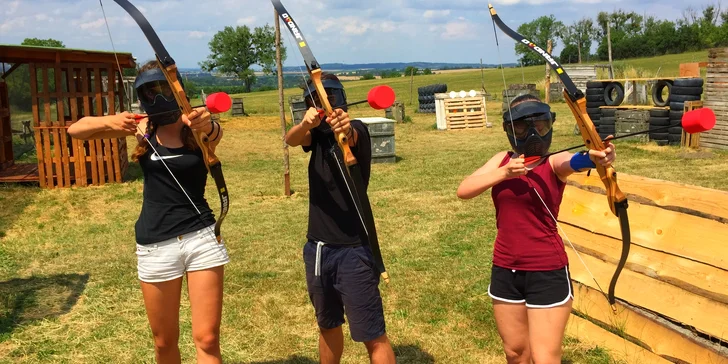 Staňte se lučištníkem: akční archery game vč. zapůjčení komplet vybavení