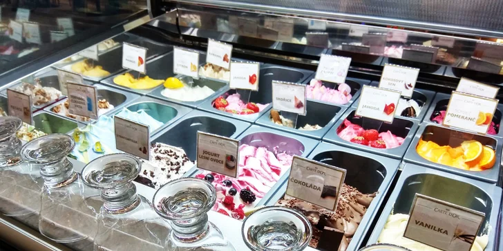 Lahodné osvěžení ve Vaňkovce: zmrzlina či sorbet Carte d'Or, mnoho druhů