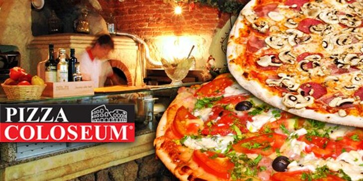149 Kč za DVĚ jakékoli pizzy dle vašeho výběru. Vypečená italská klasika v pizzerii Coloseum se slevou až 55 %.
