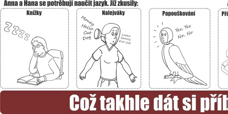 Rádi se při studiu bavíte? Učebnice Vás ke studiu nemotivují? Osvojte si jazyk s poutavými graficky zpracovanými příběhy