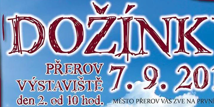 Vstup pro dvě osoby na Dožínky v Přerově