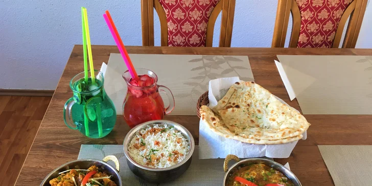 Vegetariánské či kuřecí indické menu: Rajma Masala i South Indian Chi Masala