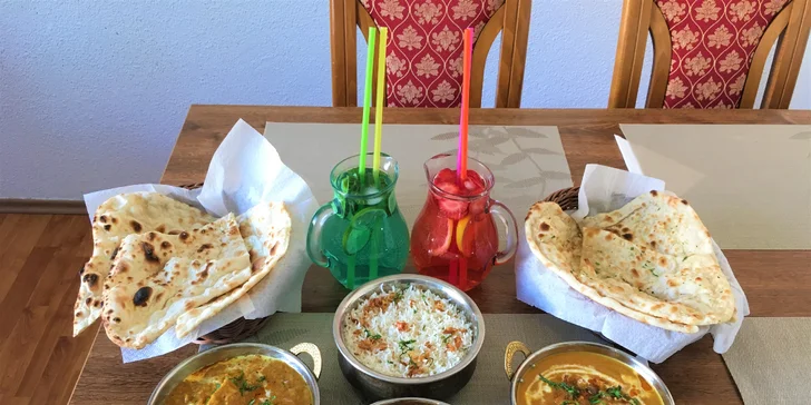 Vegetariánské či kuřecí indické menu: Rajma Masala i South Indian Chi Masala