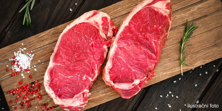 Ideální na letní grilování: 500 g argentinského hovězího striploin steaku