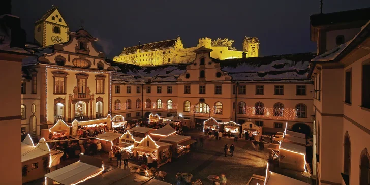 Objevte kouzlo malebného adventu ve Füssenu a na zámku Neuschwanstein
