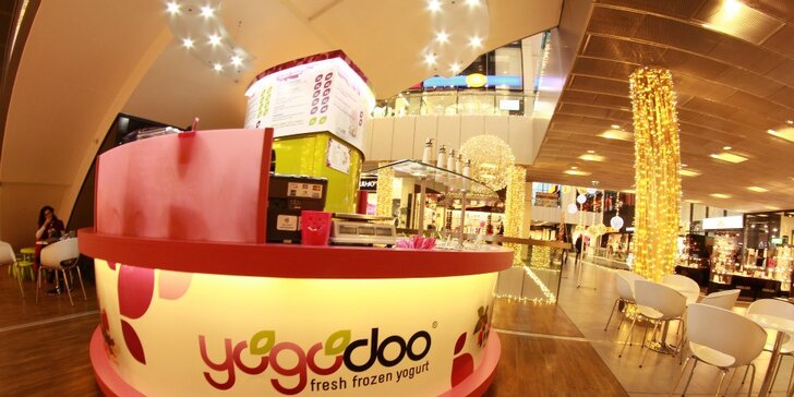 Dva čerstvé jogurtové koktejly Yogodoo
