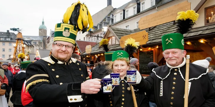Krušnohorské hornické adventy v Annabergu a Schwarzenbergu