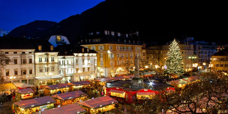 Na vánoční trhy pod vrcholky italských Dolomit: 2x ubytování s polopenzí