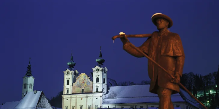 Advent v rakouském městě Štýr: vánoční poštovní úřad a mechanický betlém