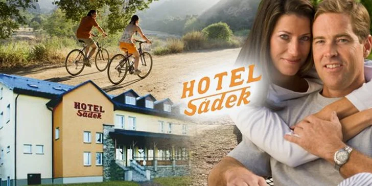 1999 Kč za třídenní pobyt pro DVA v Hotelu Sádek v Dílech na Domažlicku. Relaxace pro milovníky cyklistiky, pěších túr i historie s 51% slevou.