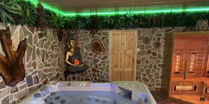 Vstup do wellness si zamluvte předem, aby bylo volno. 