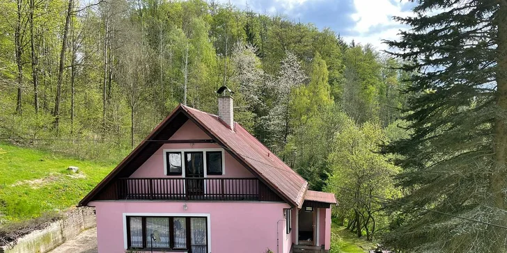 Domek má vlastní zahradu a balkon.