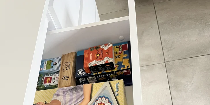 V apartmánu najdete i několik deskových her k zapůjčení.