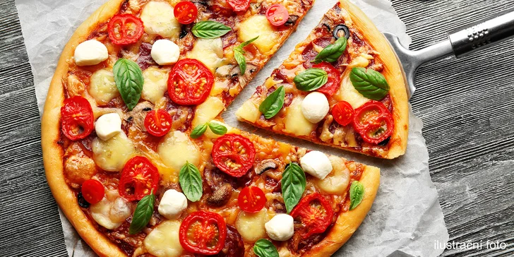 Pizza v Bohnicích podle výběru: 40 cm nebo 2 pizzy průměr 32 cm
