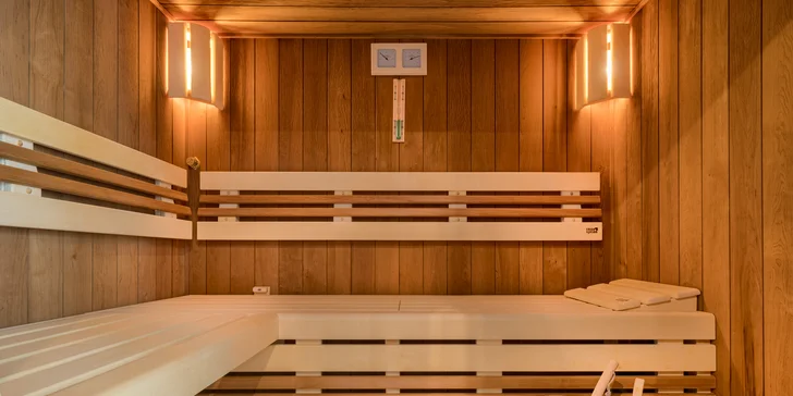 Čeká na vás aroma a finská sauna. 