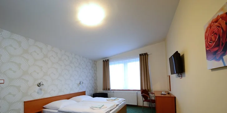 Čekají vás útulné pokoje.