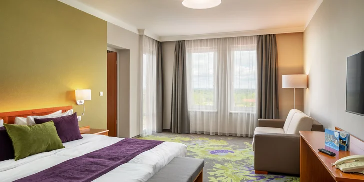 Ke všem pokojům patří balkon (rodinný pokoj Spa Superior PLUS). 