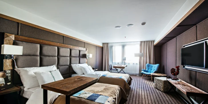 Připravený pro vás bude některý z pokojů, které jsou zařízené doslova královsky – pokoj Superior, Junior Suite, Senior Suite.