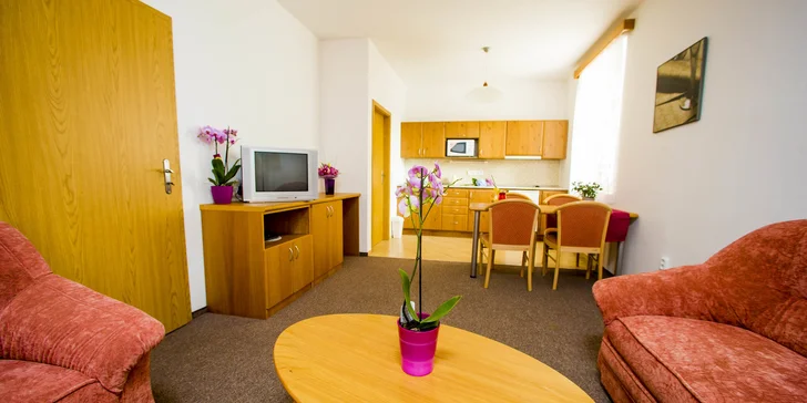 Vůbec nejvíc místa nabízí apartmán. 