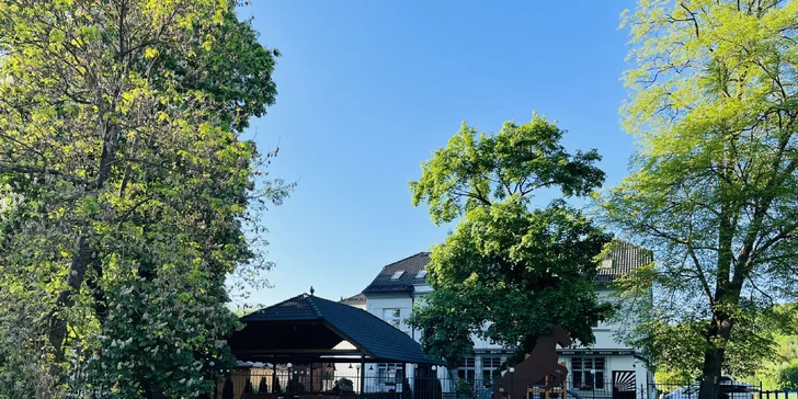 Restaurace nabízí i venkovní posezení.