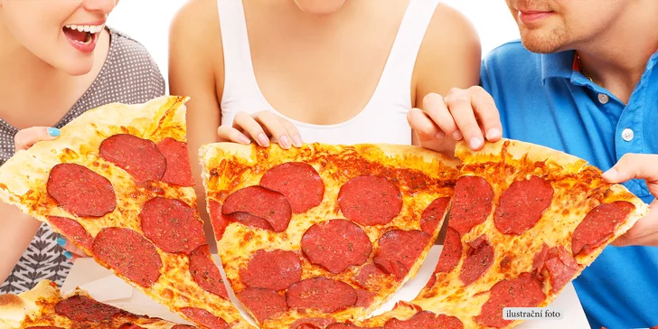 Velká 2 200g pizza Jumbo Krtek s ingrediencemi dle výběru