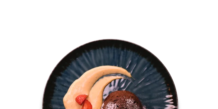 Sladkou tečku obstará čokoládový fondant.