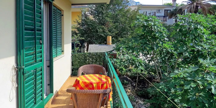 Apartmány disponují balkonem či terasou s posezením.