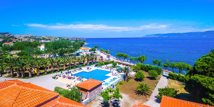 All inclusive dovolená na ostrově Lesbos: 4* hotel Bella Vista s bazénem a hned u pláže