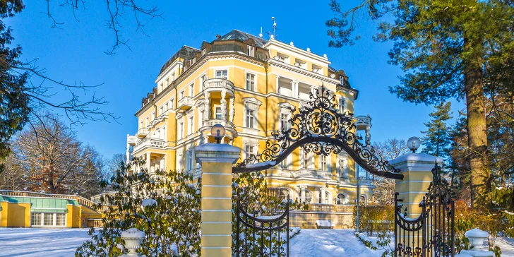 Pobyt v 5* hoteli v centre Františkových Lázní: raňajky alebo polpenzia, wellness aj procedúry
