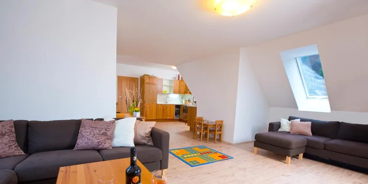 Apartmány Deluxe jsou dvakrát prostornější než apartmány Standard.