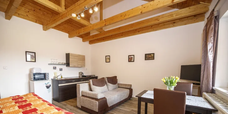 Bydlet budete v apartmánu či apartmánovém domku s vlastní terasou. 