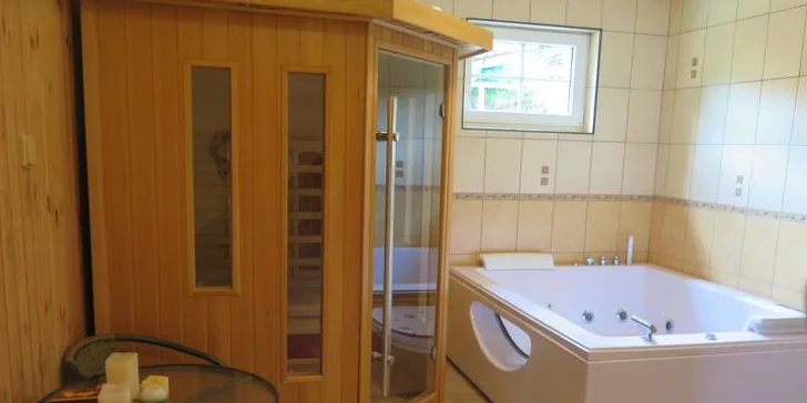 Saunu a whirlpool máte v rámci voucheru k dispozici na 60 minut.