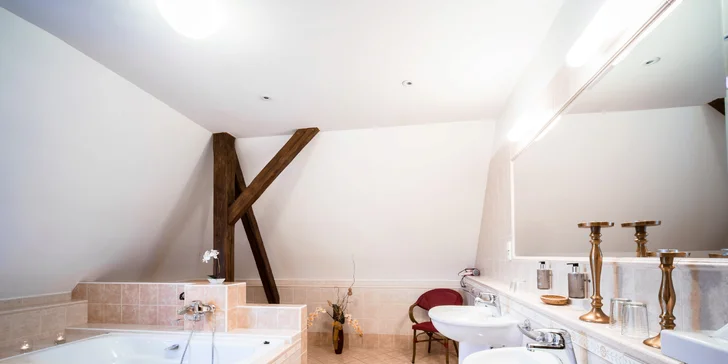 V apartmánech nechybí prostorná koupelna. Foto: koupelna Deluxe gold č.10.