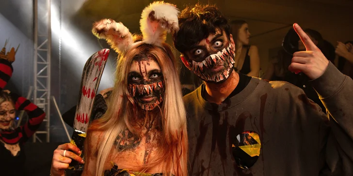 Klasický či Golden vstup na největší Halloween party v pražské Lucerně