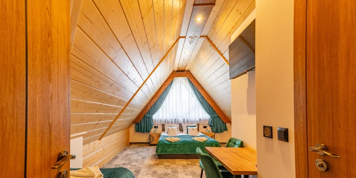 V nabídce jsou také ubytovací jednotky s balkonem a výhledem na Tatry.