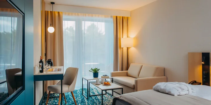 Bývať budete v 5* izbe alebo apartmáne Superior.