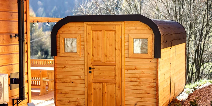 Venkovní sauna je vám k dispozici nonstop. 