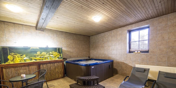 V rámci vybrané varianty se můžete těšit i na hodinku ve whirlpoolu.
