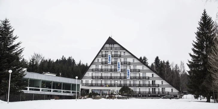 Zima na Vysočině: skvělá polopenze, wellness s bazénem i běžky a lyže